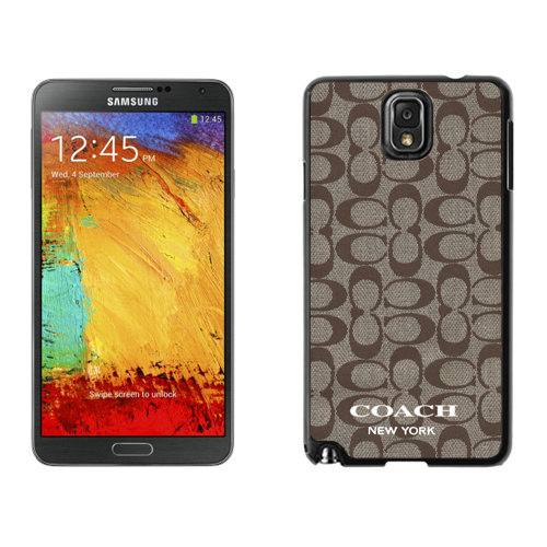 Coach Logo Signature Beige Samsung Note 3 Cases DSC | Women